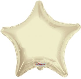18 inch Ivory Star Foil Balloons