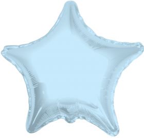 18 inch Light Blue Star Foil Balloons