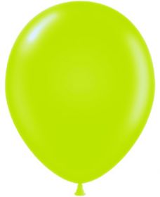 5 inch Tuf-Tex Lime Green Latex Balloons - 50 count