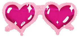 36 inch Tuf-Tex Love at First Sight Sunglasses Shape Foil Balloon - Pkg