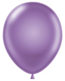 11 inch Tuf-Tex Pearl Lilac Latex Balloons - 100 count