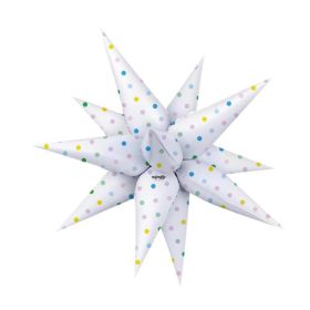 32 inch Mingle Candy Dot Starburst Foil Balloon - Pkg