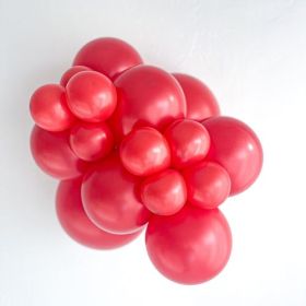 5 inch TUFTEX Metallic Starfire Red Latex Balloons - 50 count