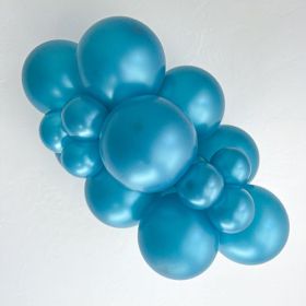 11 inch TUFTEX Metallic Teal Latex Balloons - 100 count