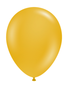 11 inch Tuf-Tex Mustard Latex Balloons - 100 count