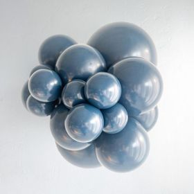 17 inch TUFTEX Naval (Steel Blue) Latex Balloons - 50 CT