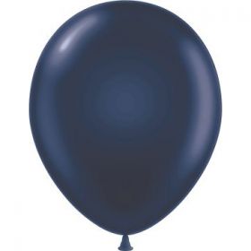 5 inch Tuf-Tex Navy Blue Latex Balloons - 50 count