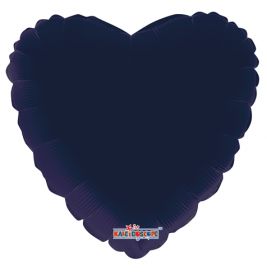 18 inch Navy Blue Heart Foil Balloons