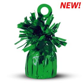 6 ounce Green Foil Balloon Weights - 12 count