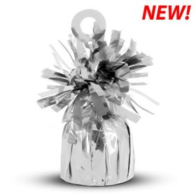 6 ounce Silver Foil Balloon Weights - 12 count
