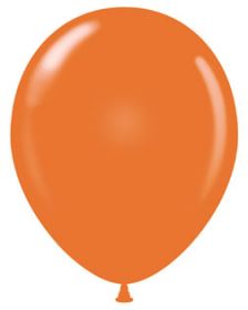 17 inch Tuf-Tex Standard Orange Latex Balloons - 50 count