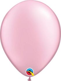 11 inch Qualatex Pearl Pink Latex Balloons - 100 count