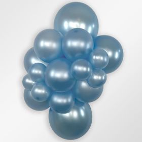 11 inch Sempertex Pearl Blue Latex Balloons - 100 CT