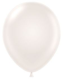 11 inch Tuf-Tex Sugar (Pearl White) Latex Balloons - 100 count