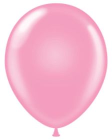 24 inch Tuf-Tex Standard Pink Latex Balloons - 3 CT