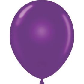 11 inch Tuf-Tex Plum Purple Latex Balloons - 100 count