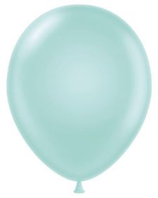 11 inch Tuf-Tex Pearl Seafoam Latex Balloons - 100 count
