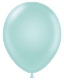 5" Tuf-Tex Pearly Sky Blue Metallic Latex Balloons - 50 count