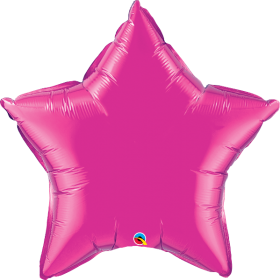 Qualatex 36 inch Magenta Star Foil Balloons