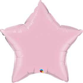 Qualatex 36 inch Light Pink Star Foil Balloons