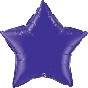 Qualatex 36 inch Purple Star Foil Balloons