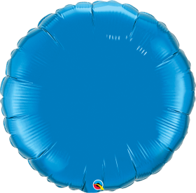 36 inch Qualatex Sapphire Blue Circle Foil Balloons