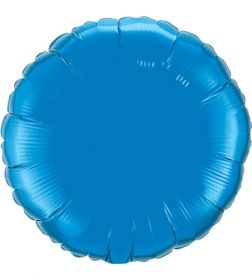 18 inch Sapphire Blue Circle Foil Balloons