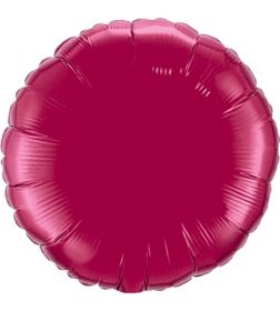 18 inch Burgundy Circle Foil Balloons