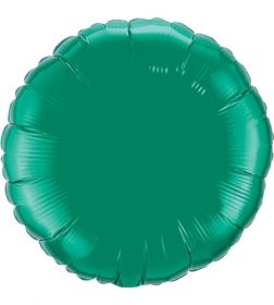 18 inch Emerald Green Circle Foil Balloons