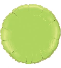 18 inch Lime Green Circle Foil Balloons