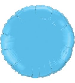 18 inch Light Blue Circle Foil Balloons