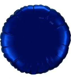 18 inch Navy Blue Circle Foil Balloons