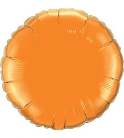 18 inch Orange Circle Foil Balloons