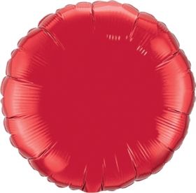 18 inch Red Circle Foil Balloons