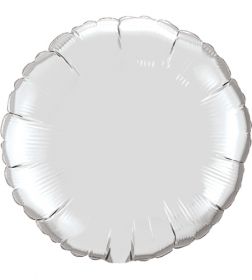 18 inch Silver Circle Foil Balloons