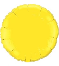 18 inch Yellow Circle Foil Balloons