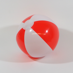 16 inch Red White Beach Balls (11 inch inflated diameter)