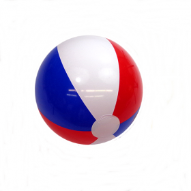 12 inch Red White Blue Beach Ball (8 inch inflated diameter)