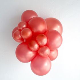 24 inch TUFTEX Metallic Rose Gold Latex Balloons - 3 count