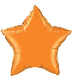 18 inch Orange Star Foil Balloons