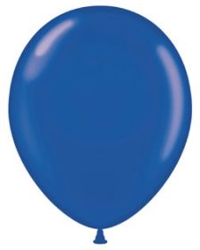 11 inch Tuf-Tex Crystal Sapphire Blue Latex Balloons - 100 count