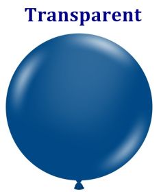 36 inch Tuf-Tex Crystal Sapphire Blue Latex Balloons - 2 CT