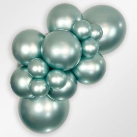 11 inch Sempertex Silk Cool Mint Latex Balloons - 50 CT