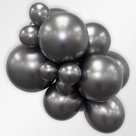 11 inch Sempertex Silk Midnight Grey Latex Balloons - 50 CT