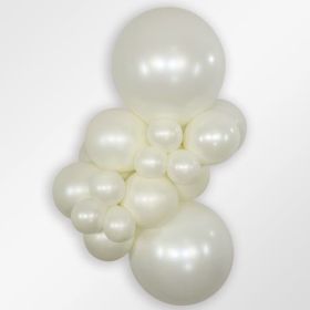 11 inch Sempertex Silk Oyster White Latex Balloons - 50 CT