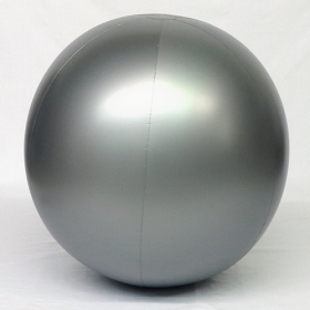 6 foot Silver Vinyl Display Ball