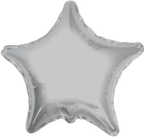 18 inch Silver Star Foil Balloons