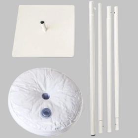 SRC Metal 6 ft Column Kit - 10 in x 10 in Base Plate - White