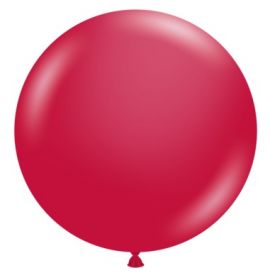 36 inch Tuf-Tex Metallic Starfire Red Latex Balloon