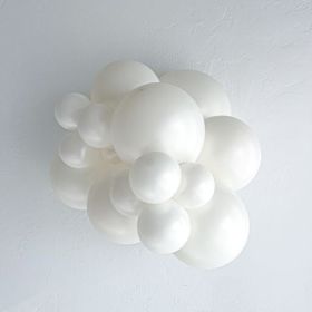 11 inch TUFTEX Sugar (Pearl White) Latex Balloons - 100 count